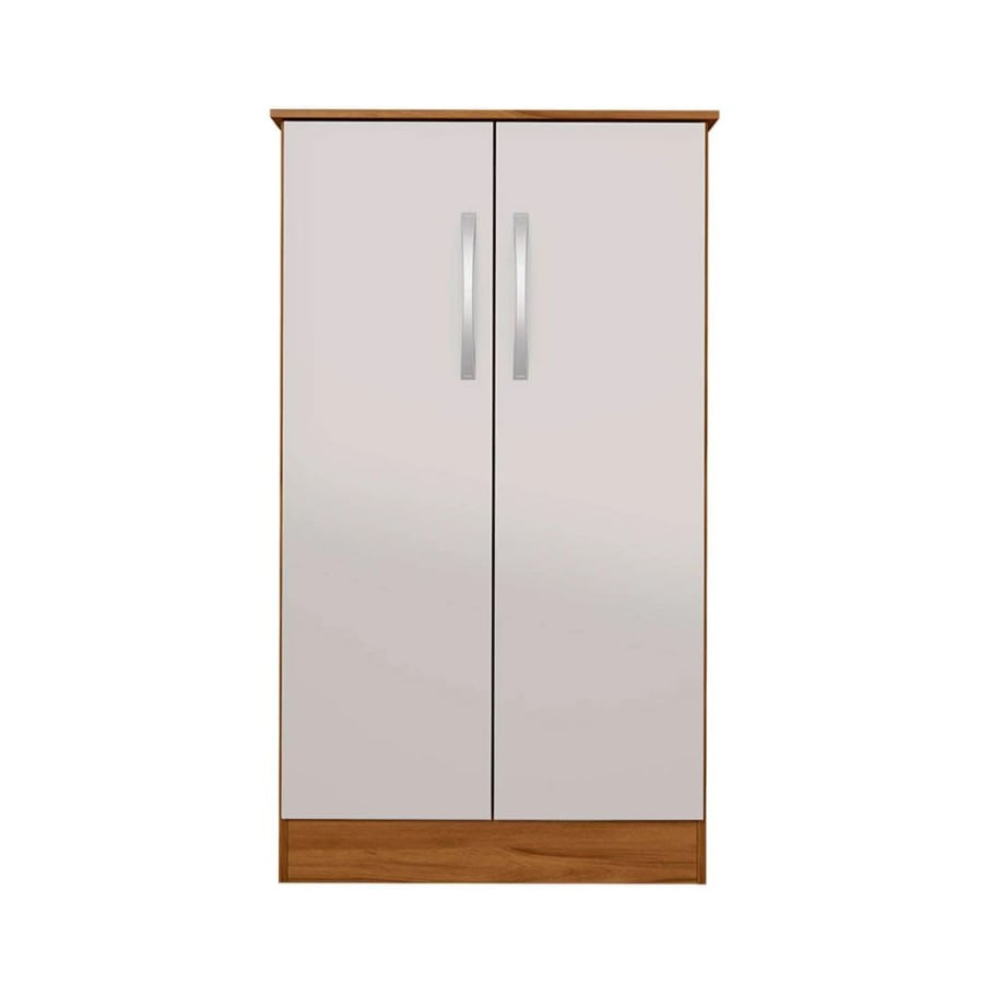 Sapateira Alaska 2 Portas Notável - Freijó e Off White | Lojas Top