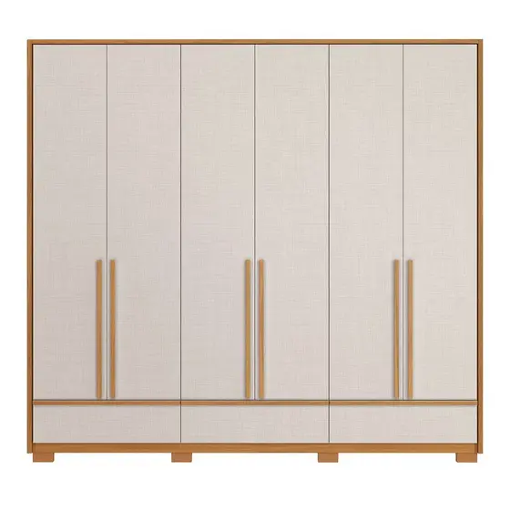 Guarda-Roupa Notável NT6035 6 Portas Freijó/Off White | Lojas Top